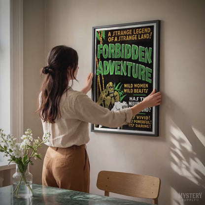 Forbidden Adventure 1937 Vintage Exploitation Movie Poster