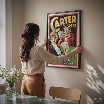 Carter Beats the Devil 1927 Vintage Magic Poster
