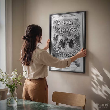 Varney the Vampire Feast of Blood Gothic Horror Novel Print