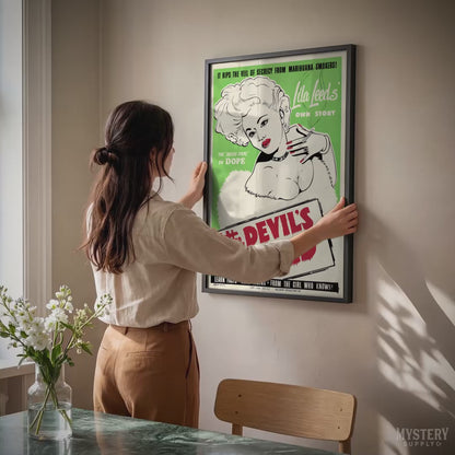 The Devil's Weed 1949 Vintage Exploitation Movie Poster