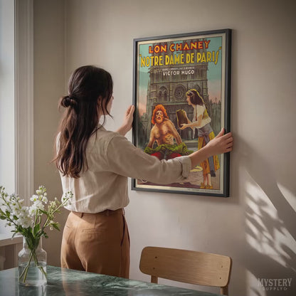 Hunchback of Notre Dame 1923 Belgian Horror Movie Poster
