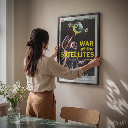 War of the Satellites 1958 Sci-Fi Movie Poster Art Print