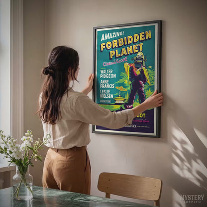 Forbidden Planet 1956 Vintage Science Fiction Movie Poster