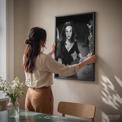 Vampira Coffin Photo Poster