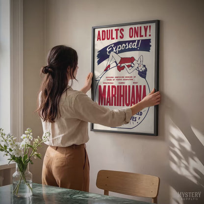 Marihuana Exposed 1936 Vintage Exploitation Movie Poster