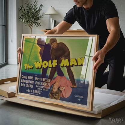 The Wolf Man Horror Movie Title Card Print