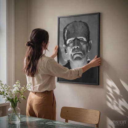 Frankenstein 1930s Vintage Horror Movie Monster Photo