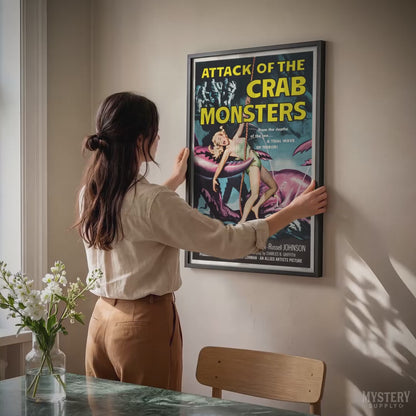 Attack of the Crab Monsters 1957 Vintage Science Fiction Movie Poster