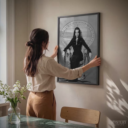 Morticia Addams Witch Photo Poster