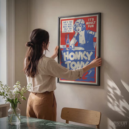 Honky Tonk Girl 1940s Vintage Exploitation Movie Poster