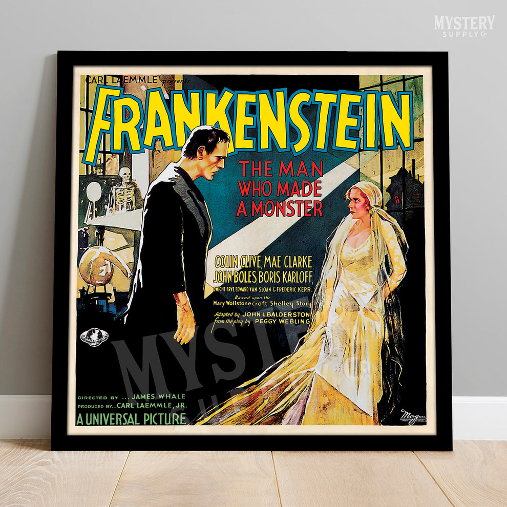 Frankenstein 1931 Horror Monster Movie Poster – Mystery Supply Co.