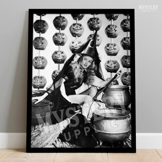 I Married a Witch 1942 Vintage Horror Movie Veronica Lake Black and White Photo reproduction from Mystery Supply Co. @mysterysupplyco