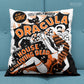 Dracula House of the Living Dead vintage horror vampire bat stage show double sided decorative throw pillow home decor from Mystery Supply Co. @mysterysupplyco