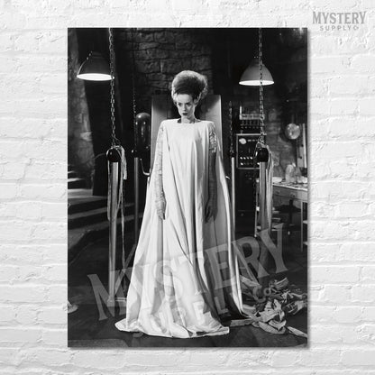 Bride of Frankenstein 1935 Vintage Horror Movie Monster Black and White Laboratory Photo reproduction from Mystery Supply Co. @mysterysupplyco