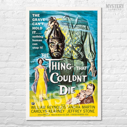 The Thing That Couldnt Die 1958 vintage horror headless monster movie poster reproduction from Mystery Supply Co. @mysterysupplyco