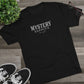Mystery Supply Co. Classic Text Logo T-Shirt - black heather on floor with shoes