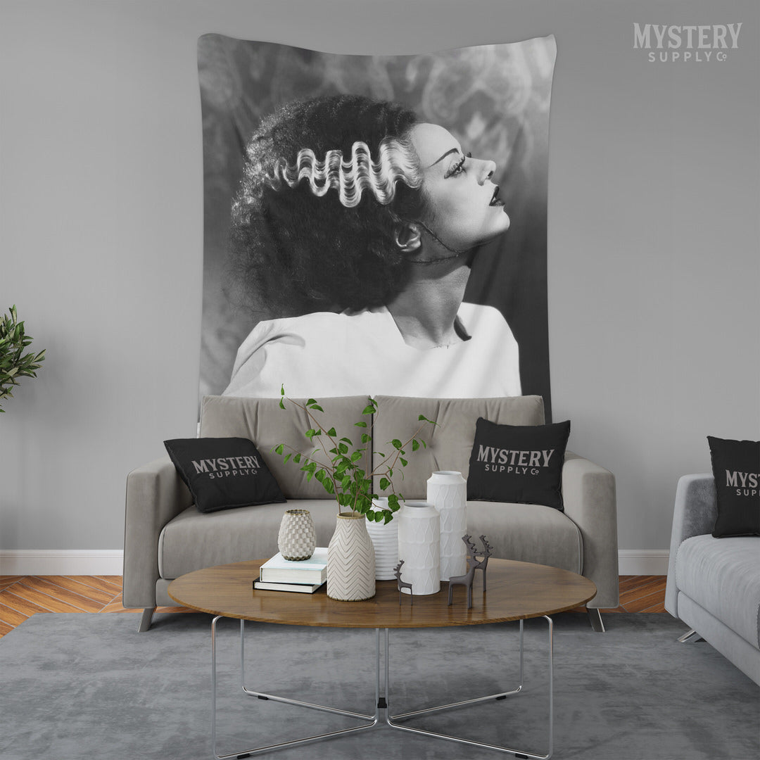 Bride of Frankenstein Vintage Horror Movie Monster Photo Tapestry