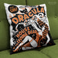 Dracula House of the Living Dead vintage horror vampire bat stage show double sided decorative throw pillow home decor from Mystery Supply Co. @mysterysupplyco