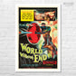 World Without End 1956 vintage science fiction space spaceship alien martian movie poster reproduction from Mystery Supply Co. @mysterysupplyco