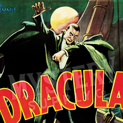 Dracula 1931 vintage horror monster vampire movie poster reproduction from Mystery Supply Co. @mysterysupplyco