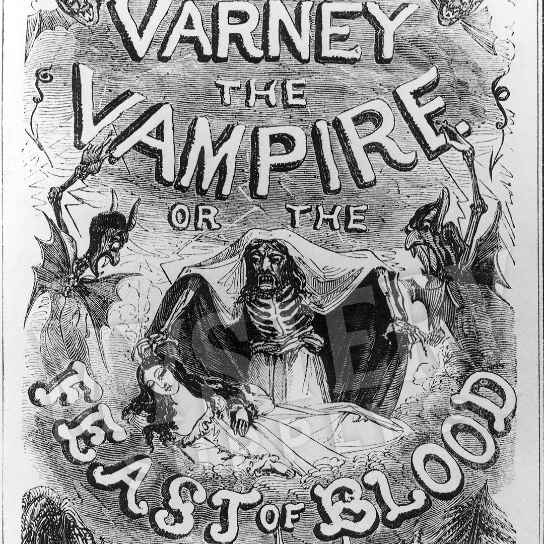 Varney the Vampire or Feast of Blood Gothic Horror Novel Print #169 ...