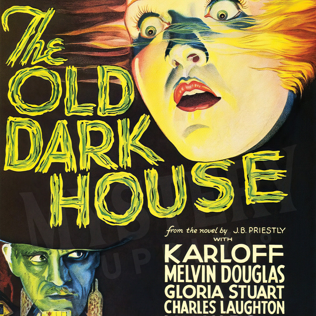 The Old Dark House 1932 vintage horror Boris Karloff movie poster reproduction from Mystery Supply Co. @mysterysupplyco