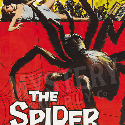 The Spider 1958 vintage science fiction horror monster movie poster reproduction from Mystery Supply Co. @mysterysupplyco