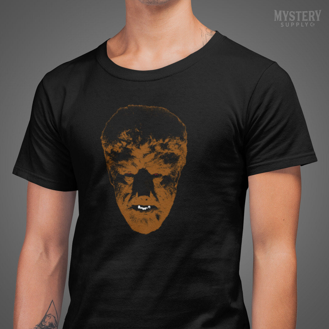 Wolf Man Horror Universal Monster werewolf Mens Womens Unisex T-Shirt from Mystery Supply Co. @mysterysupplyco