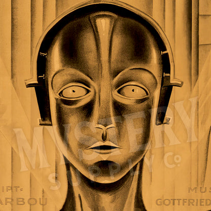 Metropolis 1927 Fritz Lang vintage science fiction sci-fi movie poster reproduction from Mystery Supply Co. @mysterysupplyco