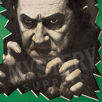 Bela Lugosi Big Horror and Magic Stage Show 1950 vintage vampire dracula poster reproduction from Mystery Supply Co. @mysterysupplyco