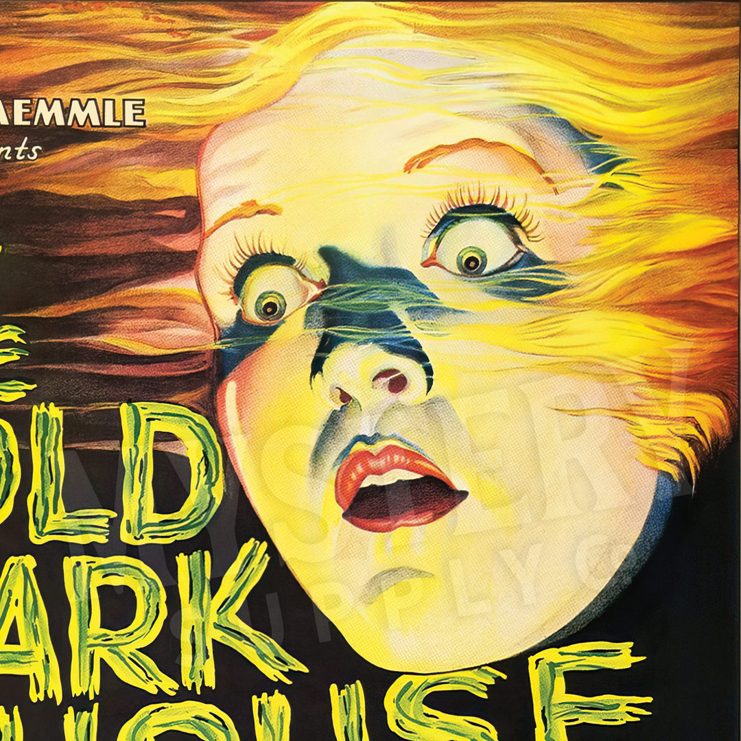 The Old Dark House 1932 vintage horror Boris Karloff movie poster reproduction from Mystery Supply Co. @mysterysupplyco