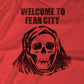 Welcome to Fear City 1970s NYC New York City crime skull Mens Womens Unisex T Shirt from Mystery Supply Co. @mysterysupplyco