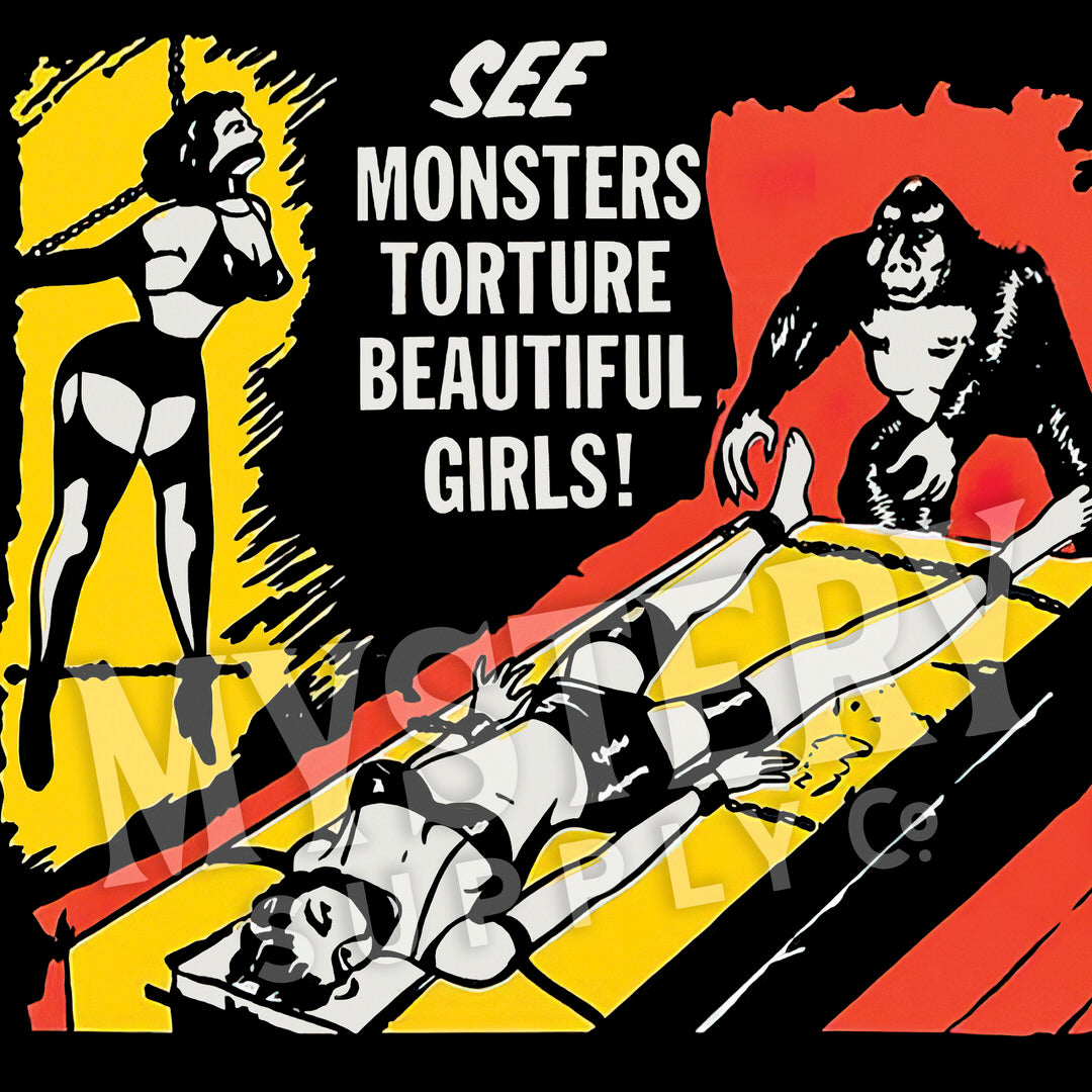 1950 monsters Dr. Macabre's Frightmare of Movie Monsters 1950s Vintage Horror Poster