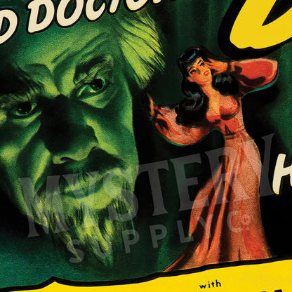 House of Dracula 1945 vintage horror vampire Frankenstein Wolf Man Mad Doctor Hunchback Universal monster movie poster reproduction from Mystery Supply Co. @mysterysupplyco