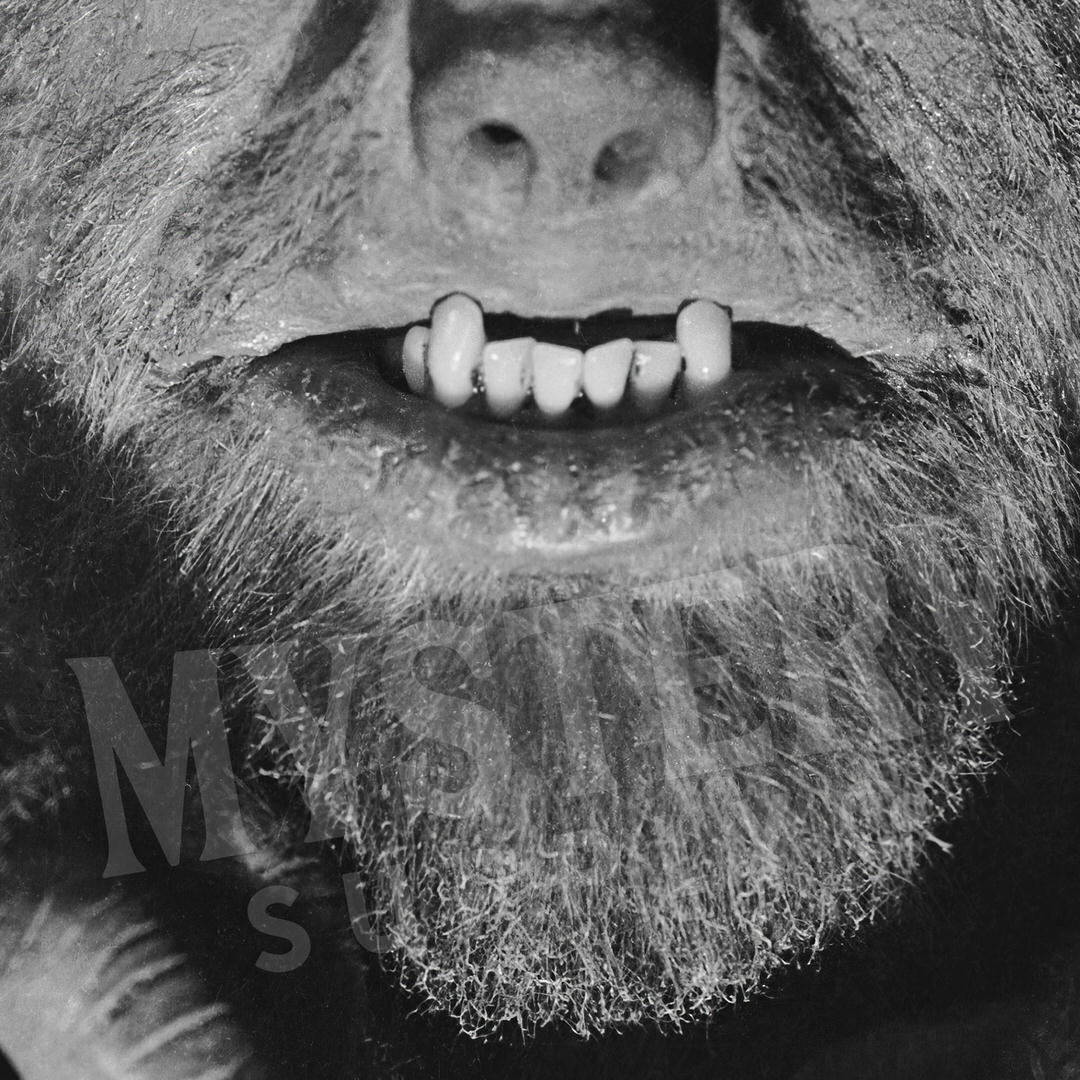 The Wolf Man 1941 Vintage Horror Movie Monster Lon Chaney Jr. Werewolf fangs and claws Black and White photo reproduction from Mystery Supply Co. @mysterysupplyco